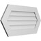 Ekena Millwork Half Round Surface Mount PVC Gable Vent w/ 3-1/2"W x 1"P Standard Frame, 36"W x 18"H GVPHR36X1801SN - alternate 3